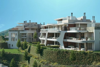 Apartment in a new building Apartments overlooking the lake in a country club in Benaavis