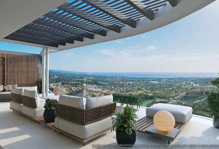 Apartment in a new building Apartments overlooking the lake in a country club in Benaavis