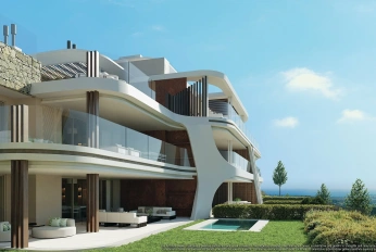 Apartment in a new building Apartments overlooking the lake in a country club in Benaavis