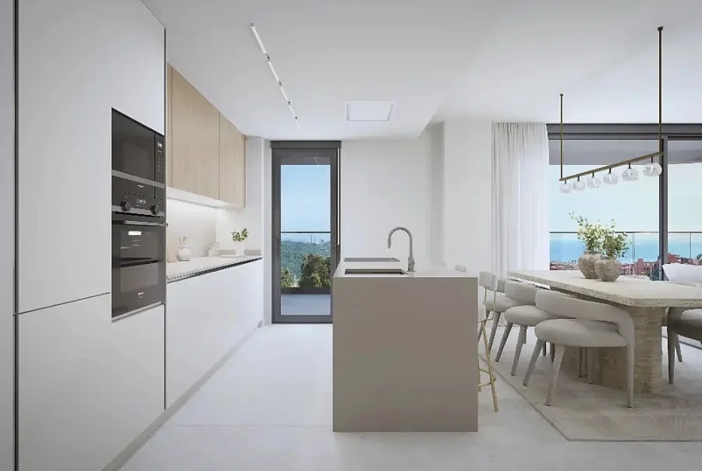 Apartment in a new building Apartments with sea views in Estepona among nature
