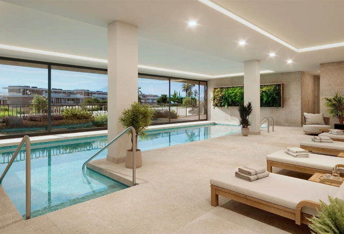 Apartment in a new building Apartments with sea views in Estepona among nature