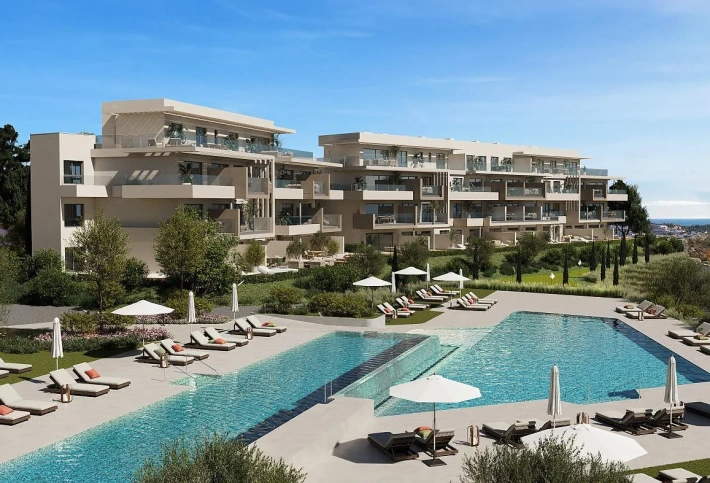 Apartment in a new building Apartments with sea views in Mijas, Malaga, surrounded by nature