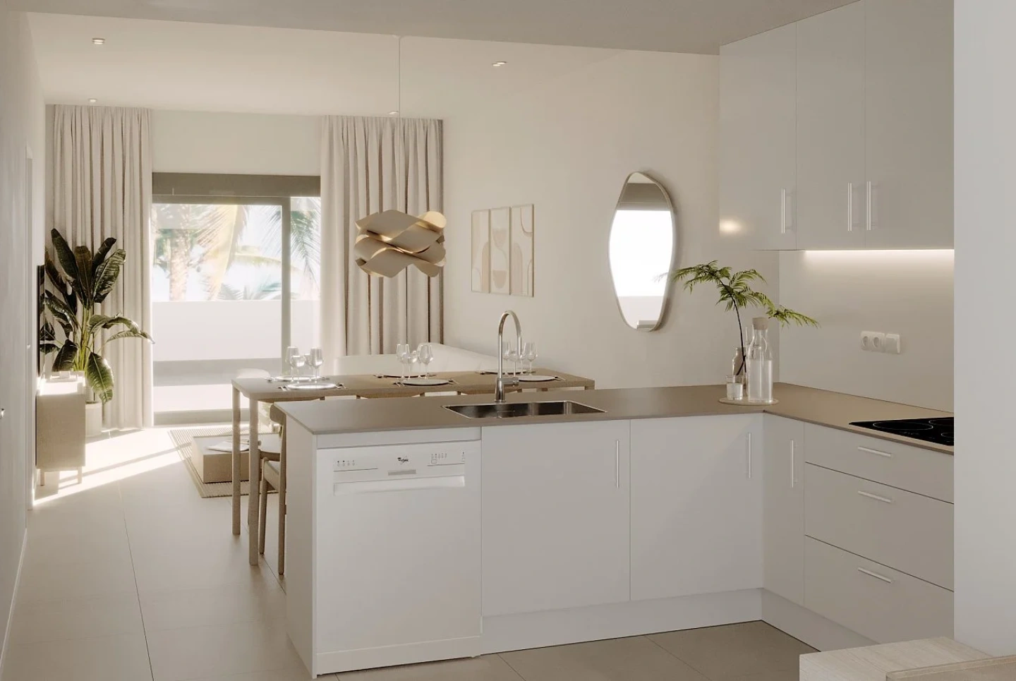 Apartment in a new building Elegant apartments in La Nucia, Alicante, overlooking the mountains and the sea