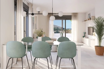 Apartment in new building Energy efficient houses overlooking the golf course in Mijas