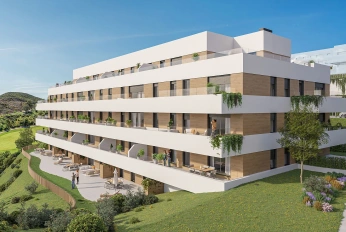Apartment in new building Energy efficient houses overlooking the golf course in Mijas