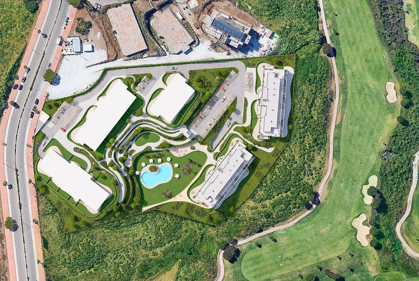 Apartment in new building Energy efficient houses overlooking the golf course in Mijas