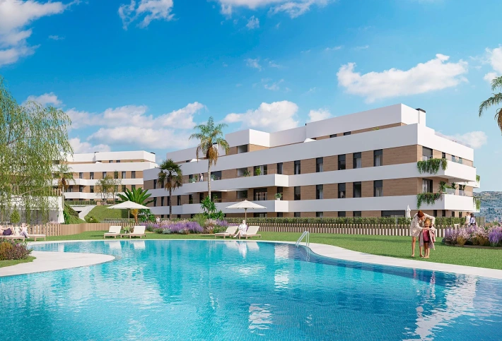 Apartment in new building Energy efficient houses overlooking the golf course in Mijas