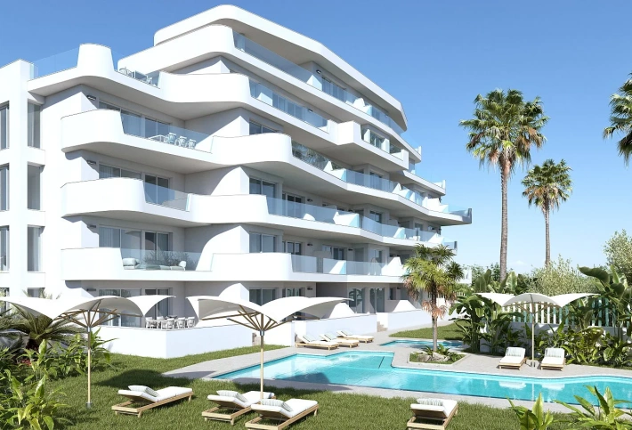 Apartment in a new building Furnished apartments with sea views in Pilar de la Horadada