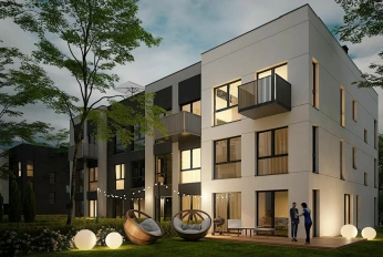 Apartment in a new building House with 2-storey apartments, garage and garden