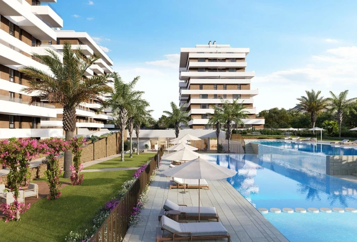 Apartment in a new building Luxury apartments a couple of meters from the beach in Villajoyos