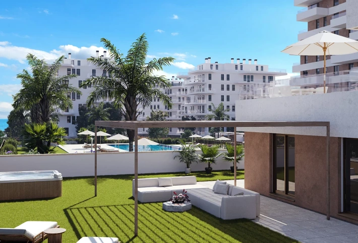 Apartment in a new building Luxury apartments a couple of meters from the beach in Villajoyos