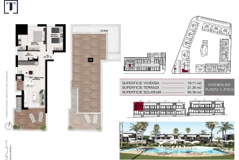 Apartment in a new building Stylish apartments with a terrace in Lo Marabu, Ciudad Quesada