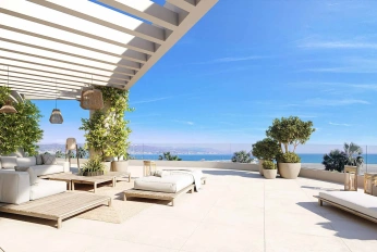 Apartment with sea view in Malaga in the project "Termica Beach"
