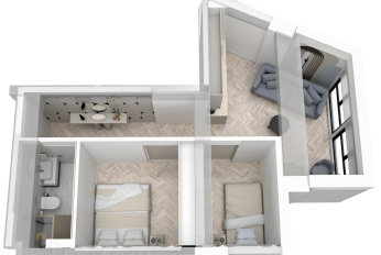 Apartments with the possibility of renting out on Airbnb (service model)
