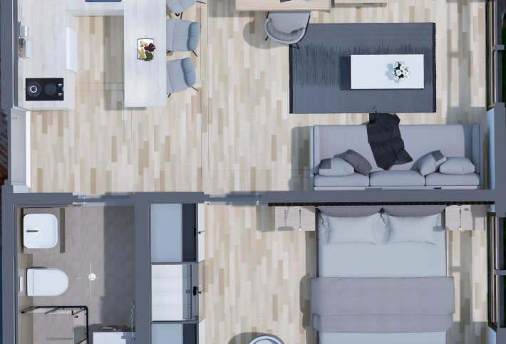 Apartments with the possibility of renting out on Airbnb (service model)
