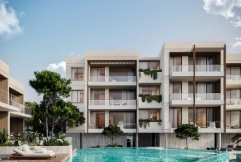 Blue View Residential Complex. With a view of azure.