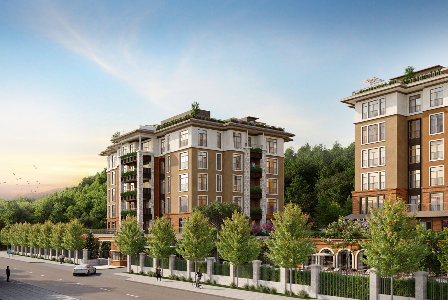 Boutique complex with design architecture
