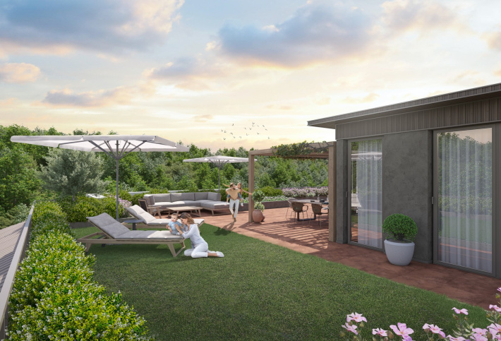 Boutique complex with design architecture