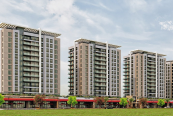 Comfortable residential complex of a family concept next to the sea and marina