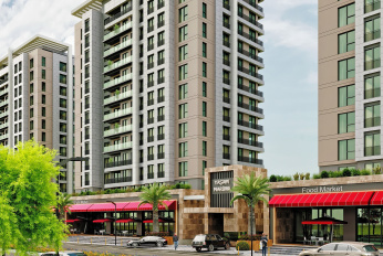 Comfortable residential complex of a family concept next to the sea and marina
