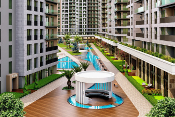 Comfortable residential complex of a family concept next to the sea and marina