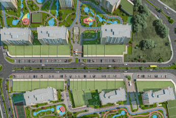 Cozy residential complex in a quiet area