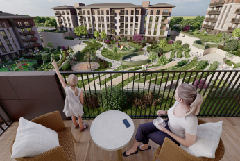 Family residential complex in the green zone