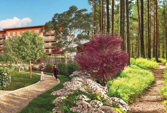 Family residential complex in the green zone