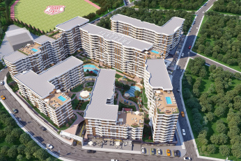 Family residential complex near the forest