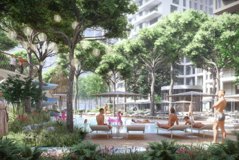 Luxury apartment with its own park