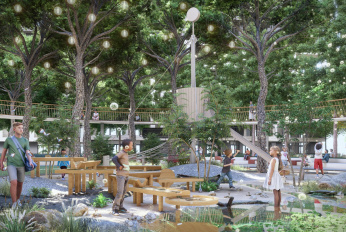 Luxury apartment with its own park