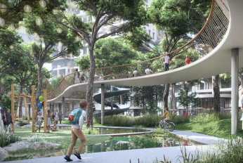 Luxury apartment with its own park
