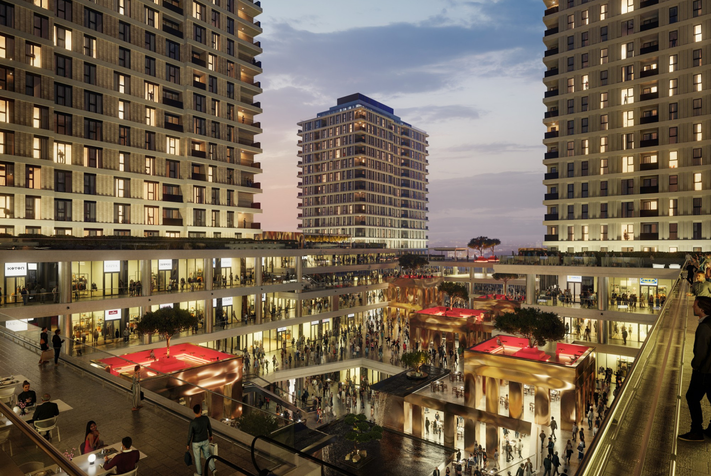 Luxury apartments near the tram line
