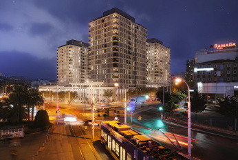 Luxury apartments near the tram line
