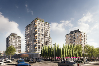 Luxury apartments near the tram line