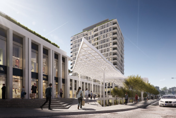 Luxury apartments near the tram line