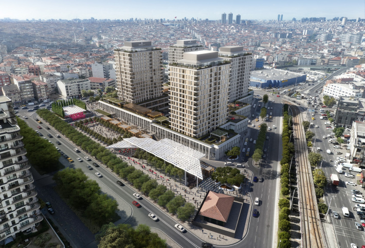 Luxury apartments near the tram line