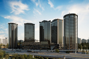 Modern complex for living in the style of a metropolis