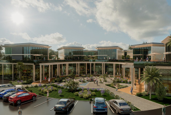 Modern complex with swimming pools and sports infrastructure