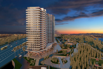 Modern complex with swimming pools and sports infrastructure
