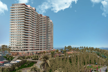 Modern complex with swimming pools and sports infrastructure