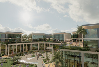 Modern complex with swimming pools and sports infrastructure