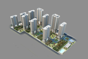 Modern family complex with extensive infrastructure