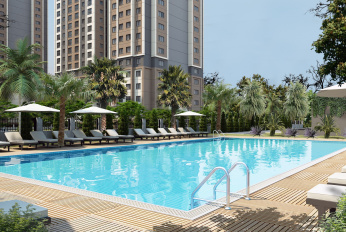 Modern family complex with extensive infrastructure