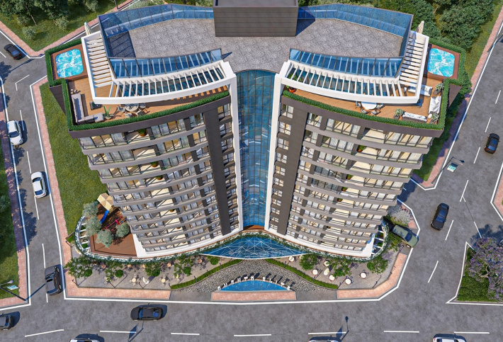 Modern residential complex in the business centre
