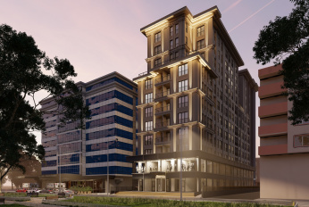 Modern residential complex in the centre