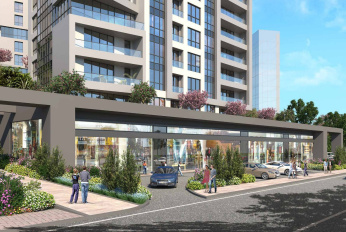 Modern residential complex in the city centre