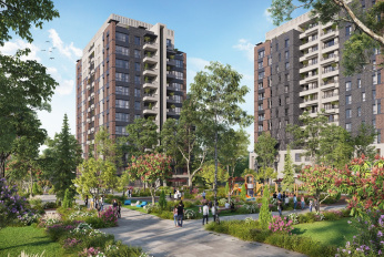 Modern residential complex with family infrastructure