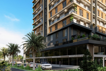 Modern residential complex with infrastructure