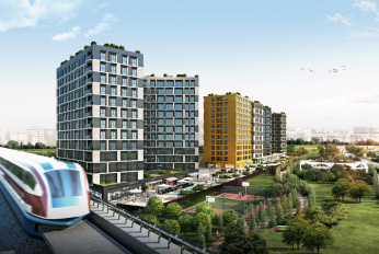 Modern residential complex near the main highways